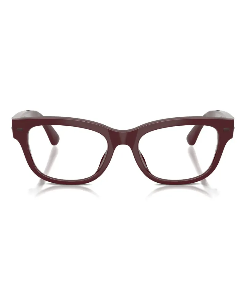 Nuance Brille mit eckigem Gestell - Rot Rot