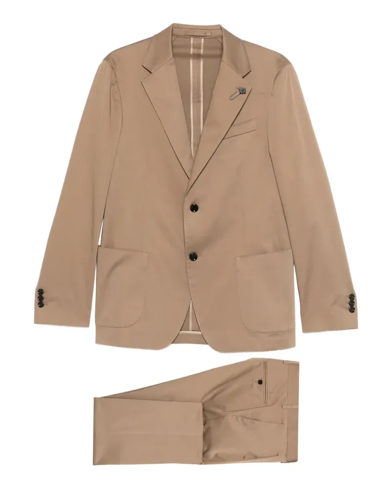 LARDINI single-breasted suit - Nude Nude