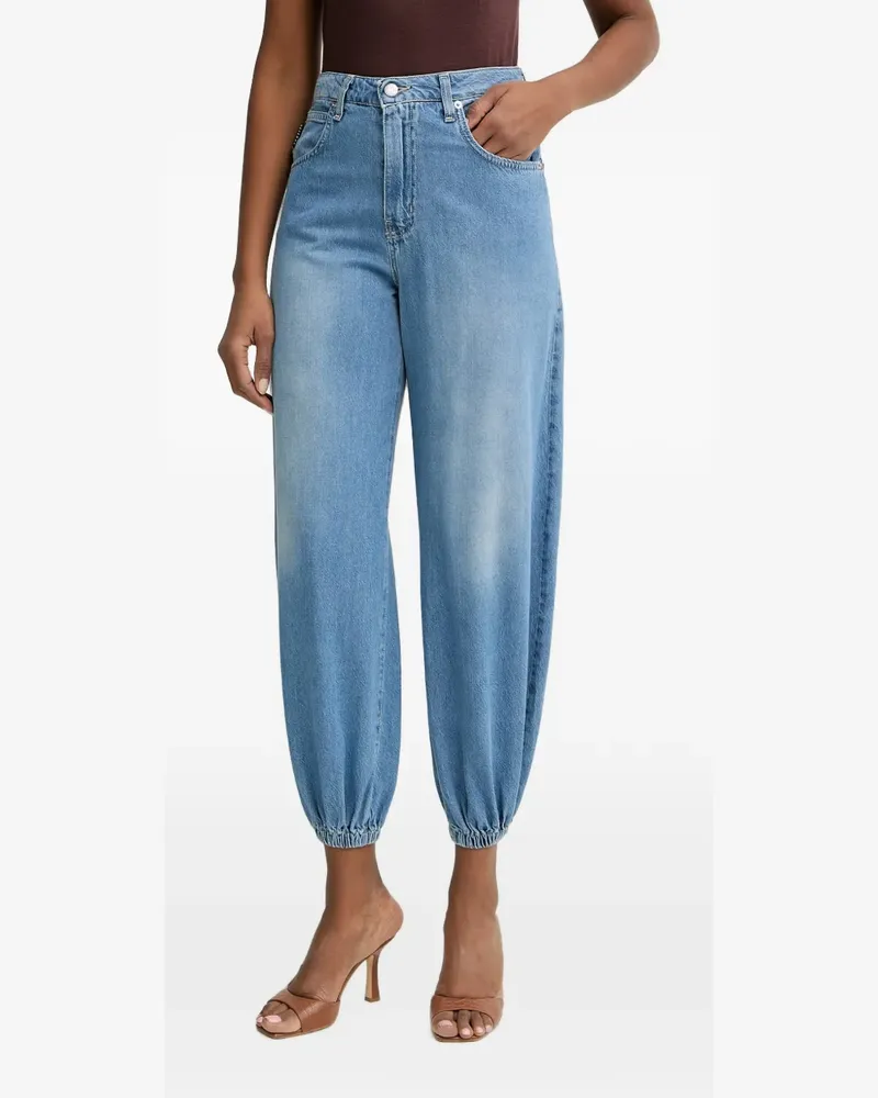 HAVEONE elasticated-cuff jeans - Blau Blau