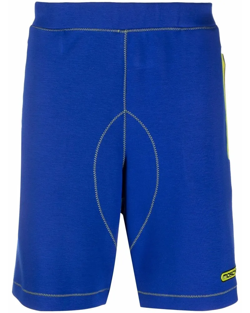 Moschino Joggingshorts mit Logo-Print - Violett Violett