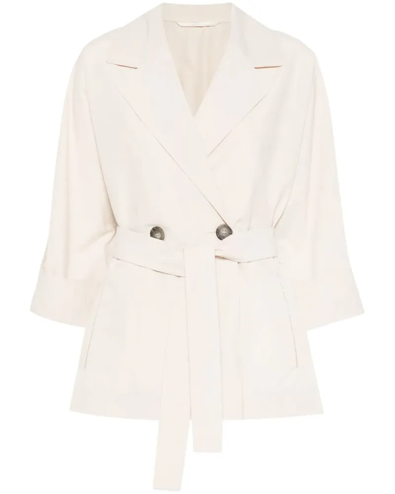 Peserico Jacke mit Gürtel - Nude Nude