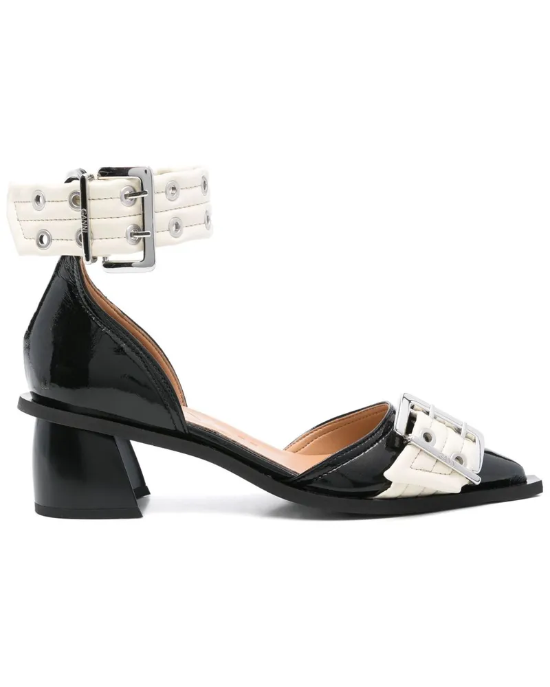 Ganni Feminine Buckle Pumps 55mm - Schwarz Schwarz
