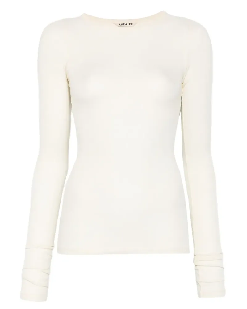 AURALEE long-sleeve top - Nude Nude
