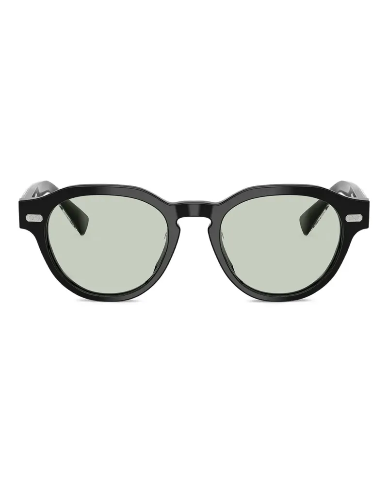 Brunello Cucinelli Sonnenbrille mit rundem Gestell - Schwarz Schwarz