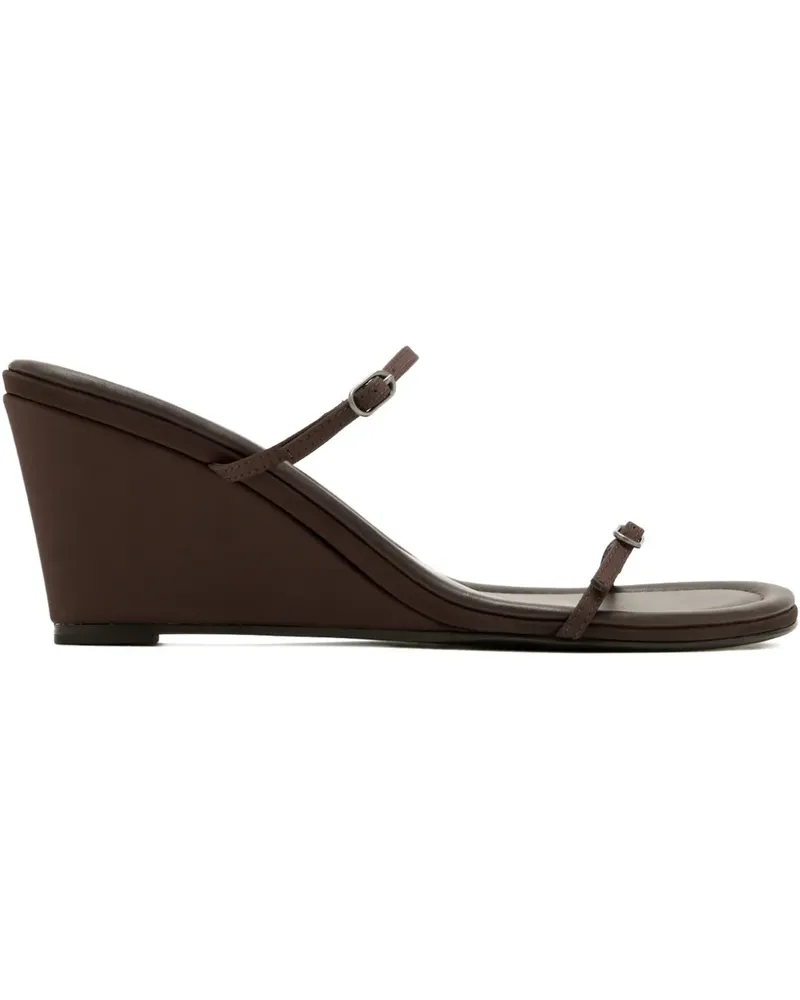 St. Agni Petit wedge strap sandals - Braun Braun
