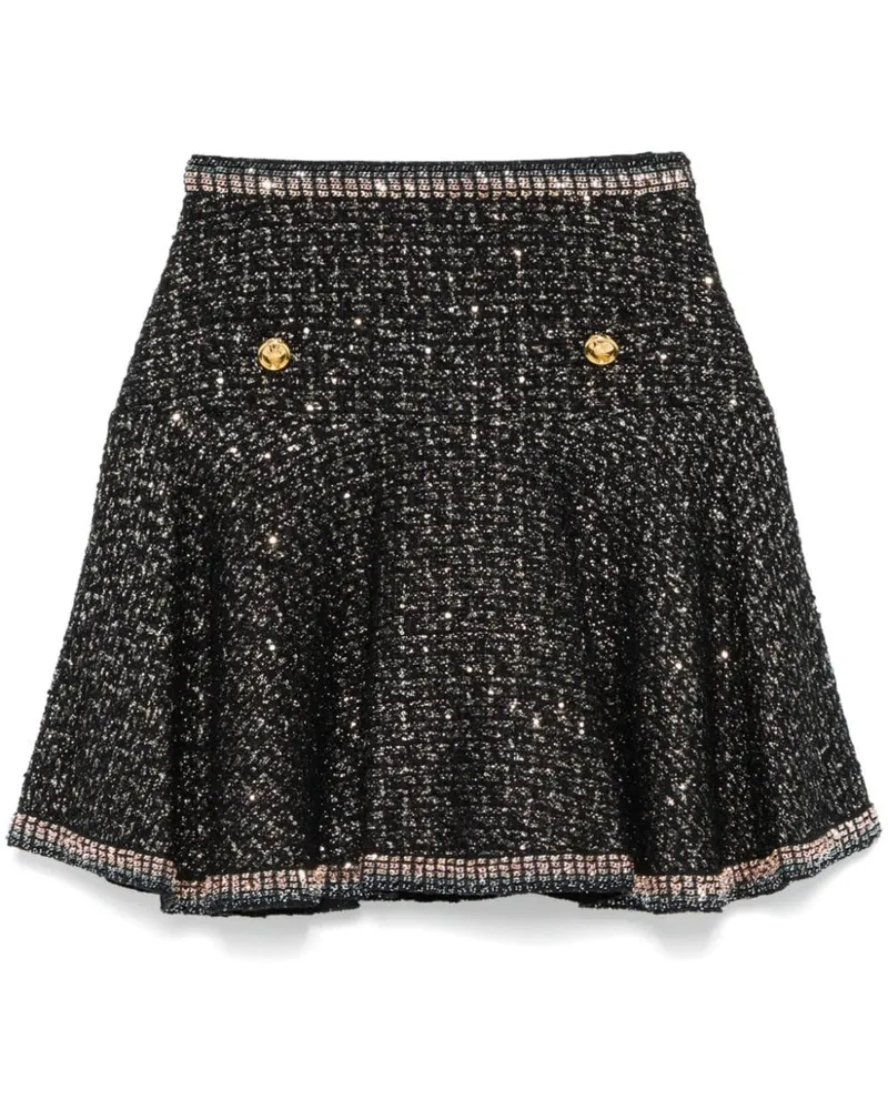 Giambattista Valli Minirock aus Tweed - Schwarz Schwarz