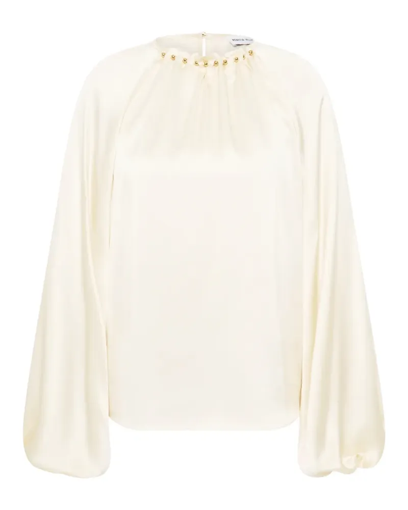 Rebecca Vallance Bluse mit goldfarbenen Nieten - Nude Nude