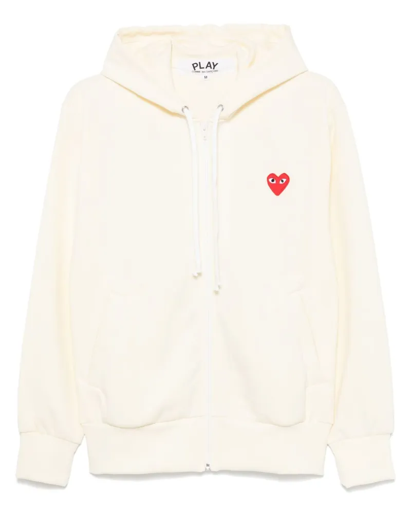Comme des Garçons Hoodie mit Herzapplikation - Gelb Gelb