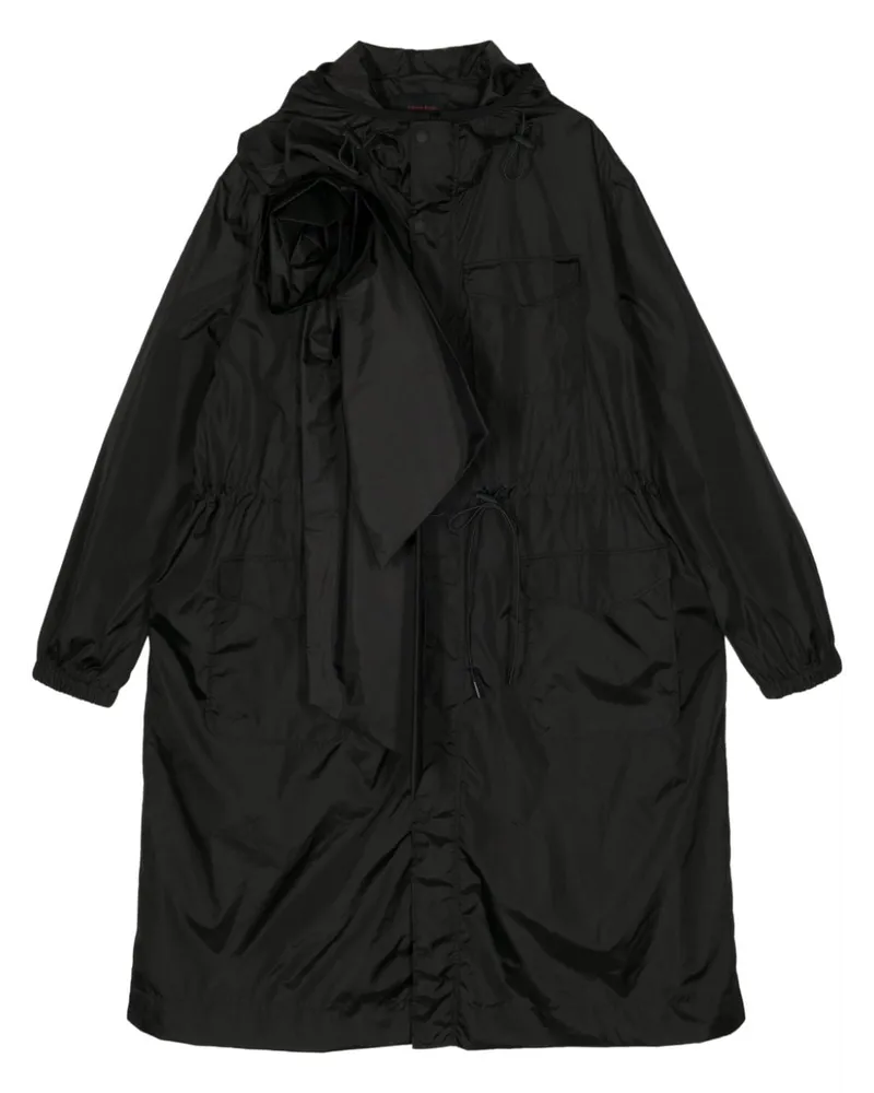 Simone Rocha Parka im Utility-Look Schwarz