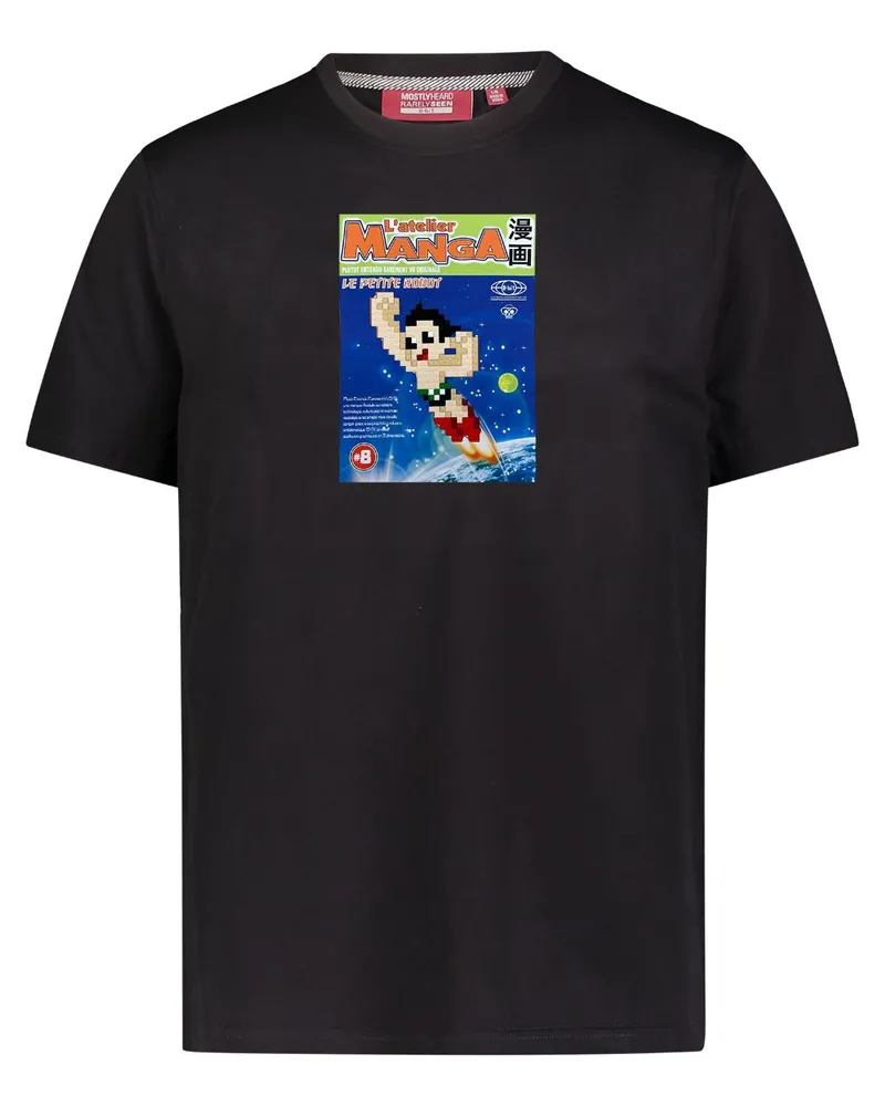 Mostly Heard Rarely Seen Astro Manga T-Shirt - Schwarz Schwarz