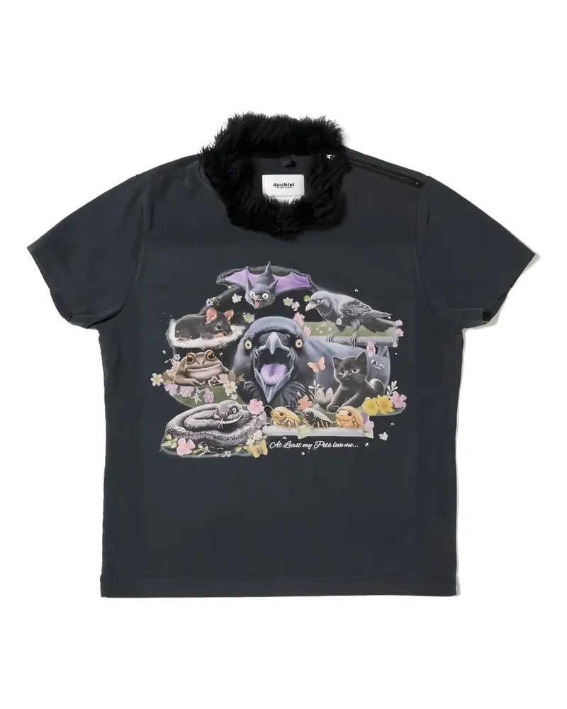 Doublet T-Shirt mit grafischem Print - Schwarz Schwarz
