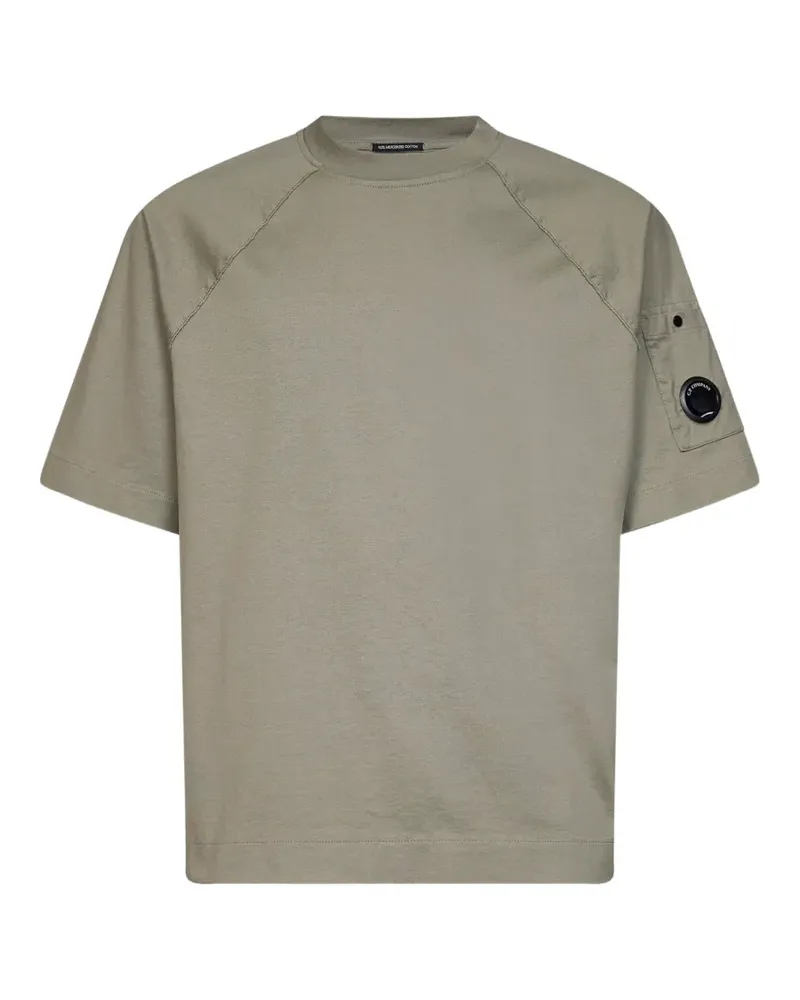 C.P. Company Lens-detail raglan-sleeve T-shirt - Grün Grün