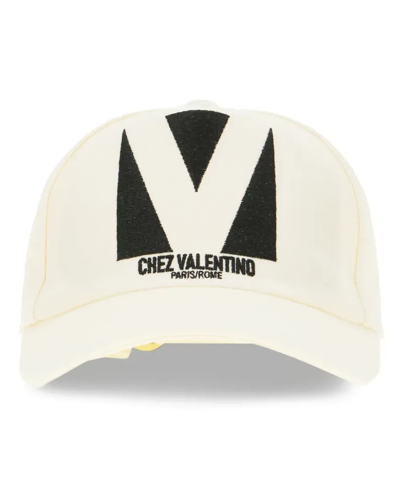 Valentino Garavani Chez Baseballkappe mit Stickerei - Nude Nude