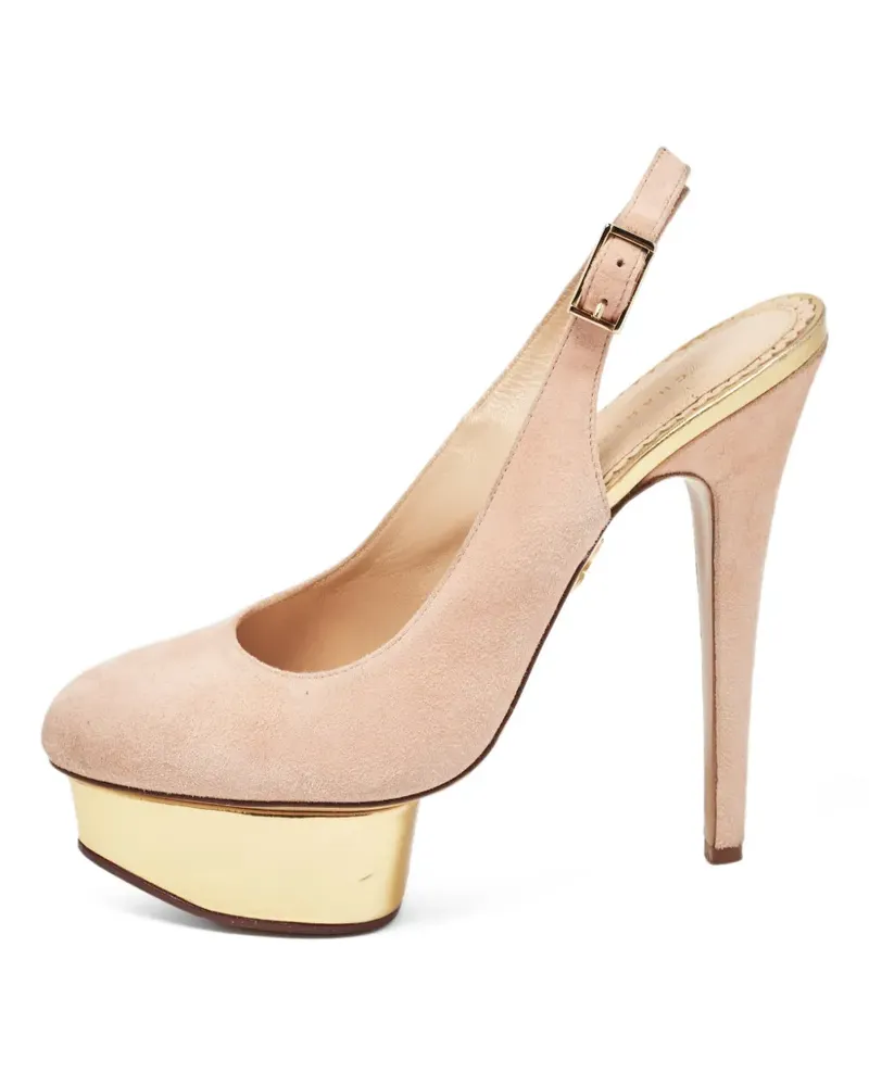 Charlotte Olympia Klassische Slingback-Pumps - Nude Nude