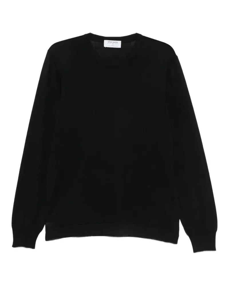 Gran Sasso Pullover mit rundem Ausschnitt - Schwarz Schwarz