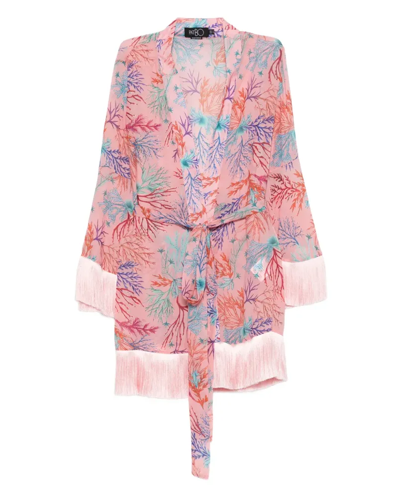 Pat Bo fringed seaweed coverup - Rosa Rosa