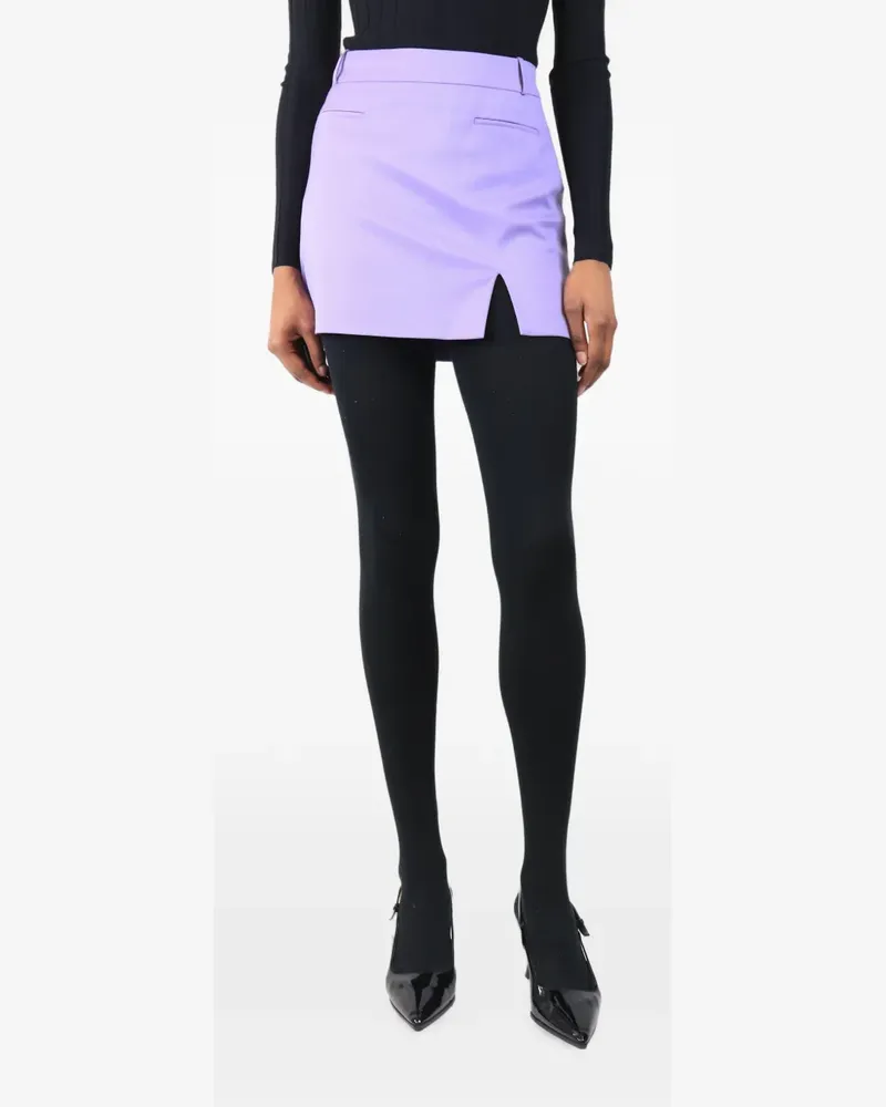 ATTICO front-slit mini skirt - Violett Violett