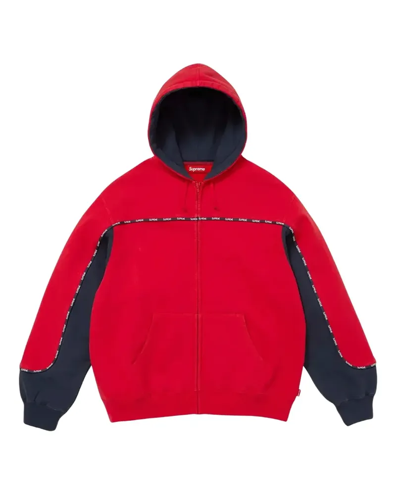 Supreme Being Hoodie mit Paspeln - Rot Rot