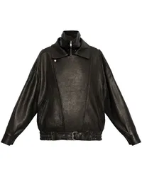 Saint Laurent Lederjacke Schwarz