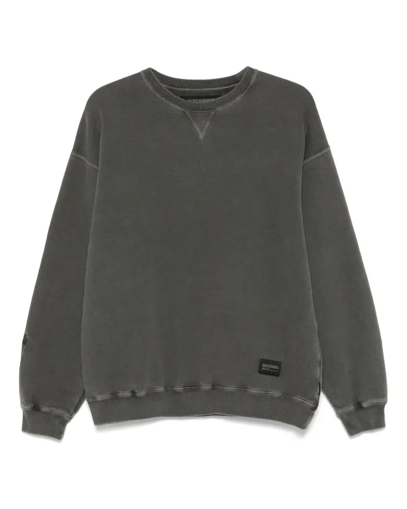 Neighborhood Sweatshirt mit Logo-Patch - Schwarz Schwarz