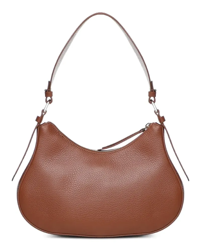 Coccinelle Schultertasche aus gekörntem Leder - Braun Braun