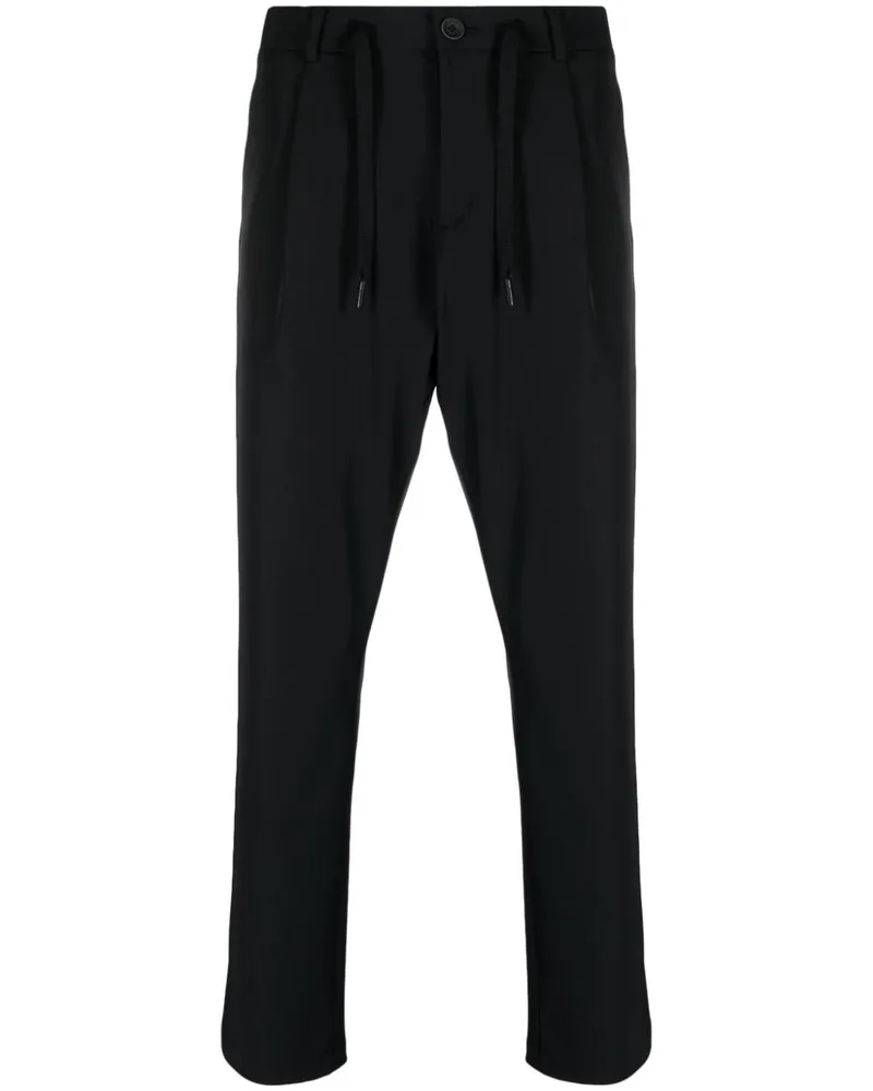 Herno Slim-Fit-Hose mit Kordelzug - Schwarz Schwarz