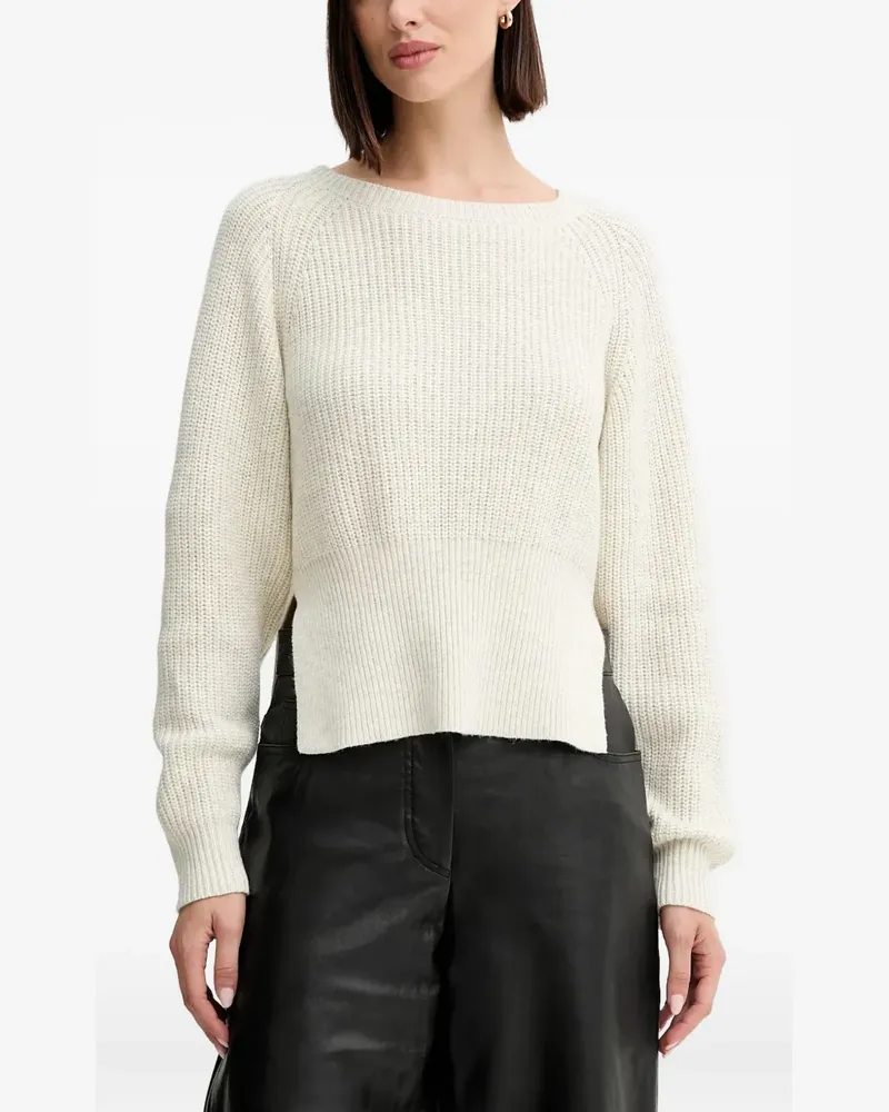 Twin-Set Gerippter Strickpullover - Nude Nude