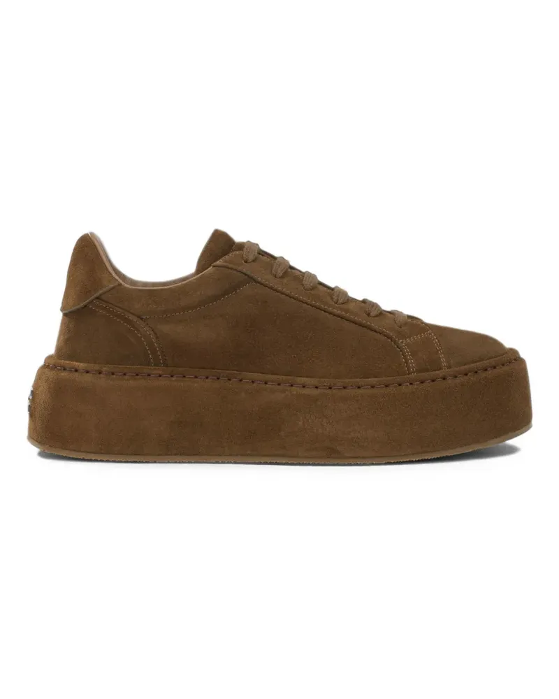 Casadei Flatform-Sneakers aus Wildleder - Braun Braun