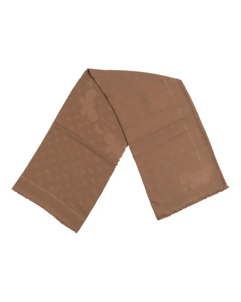 Max Mara DIRE Schal mit Fransen - Braun Braun