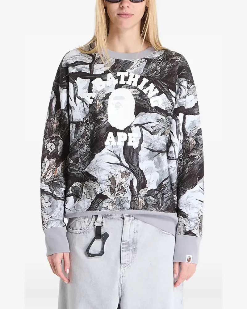 BAPE Tree Edge Camo College sweatshirt - Schwarz Schwarz