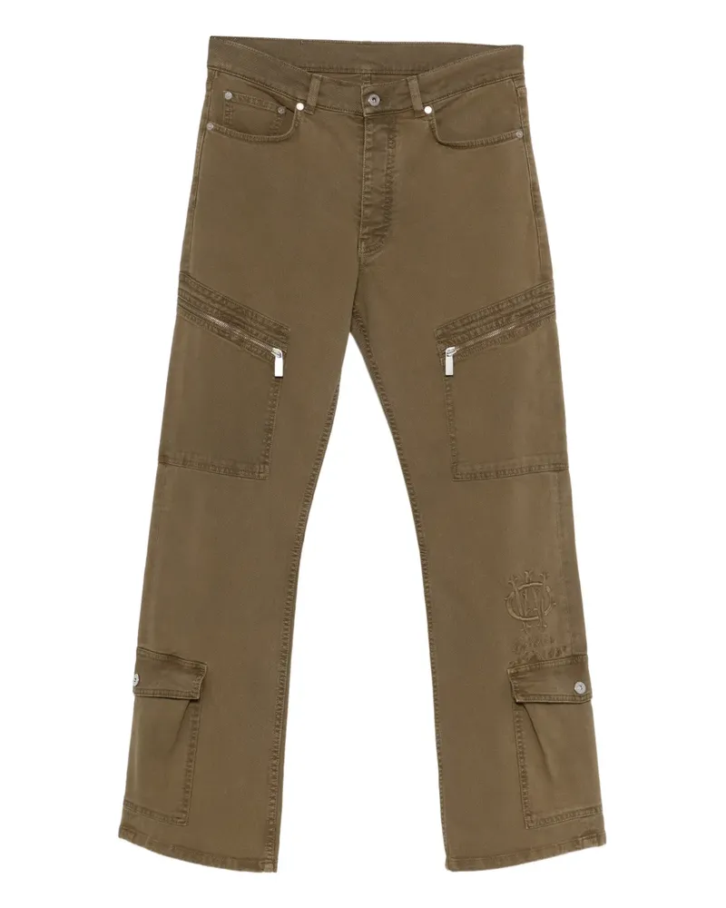 OFF-WHITE Bestickte Hose mit Reißverschlusstasche - Grün Grün