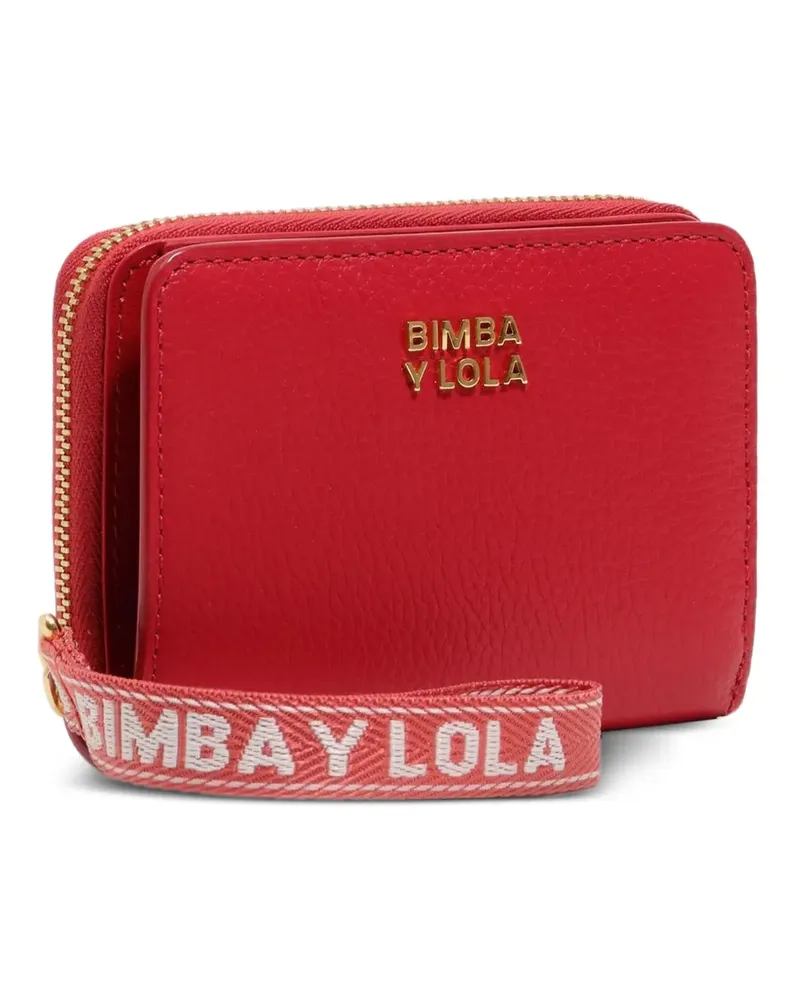 BIMBA Y LOLA Portemonnaie mit Logo-Schild - Rot Rot