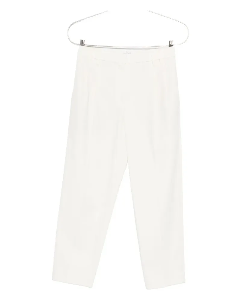 Brunello Cucinelli Plissierte Hose - Weiß Weiß
