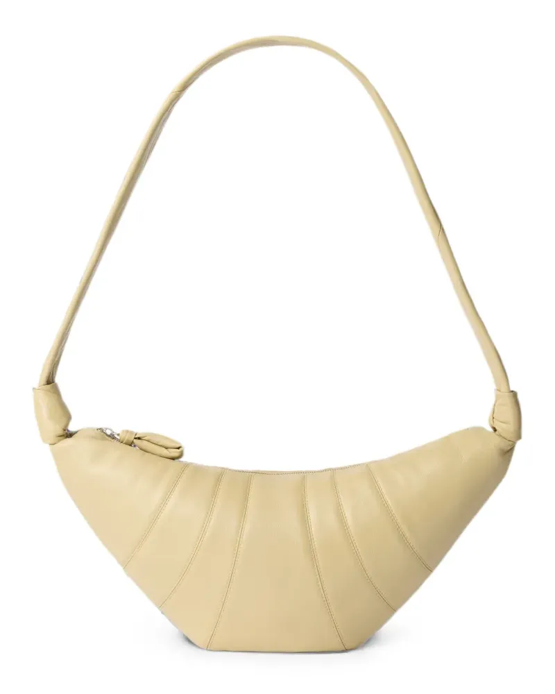 Christophe Lemaire medium Croissant bag in leather - Nude Nude