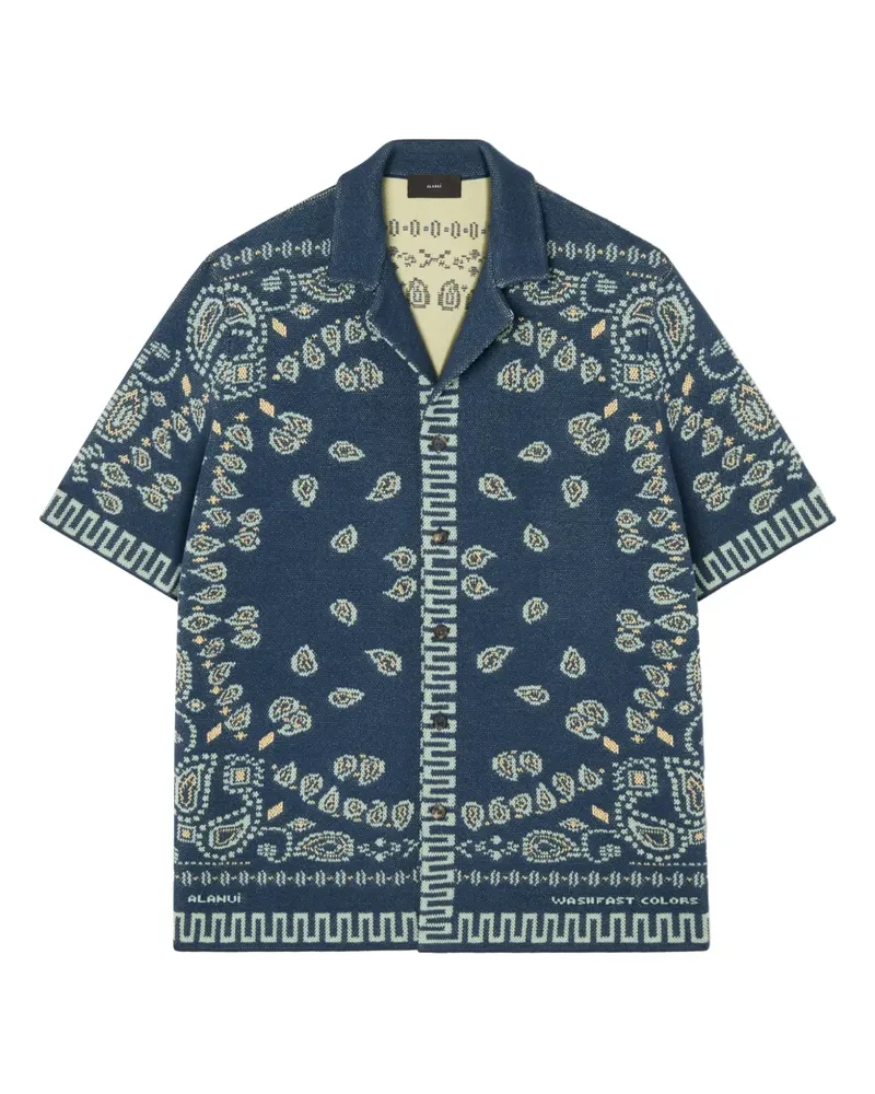 Alanui Hemd mit Bandana-Muster - Blau Blau
