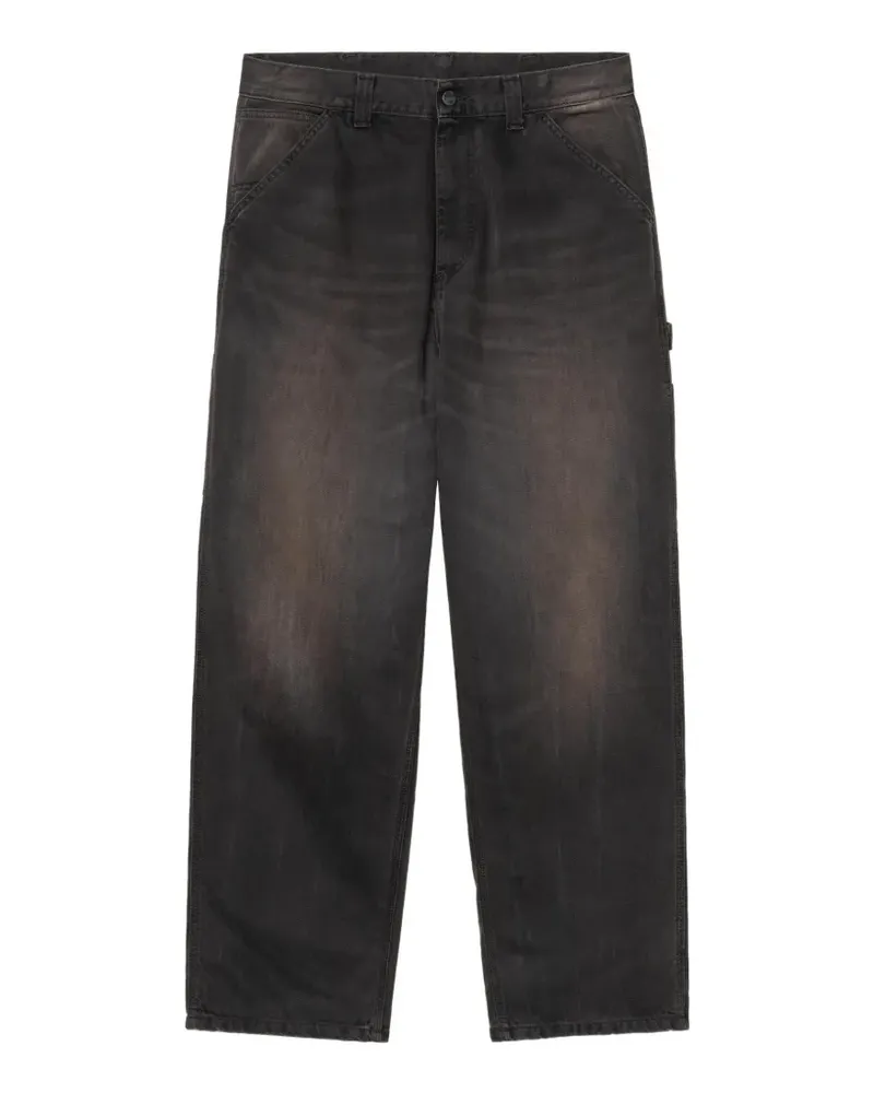 Carhartt WIP Ausgeblichene Jeans mit Hammerschlaufe - Schwarz Schwarz