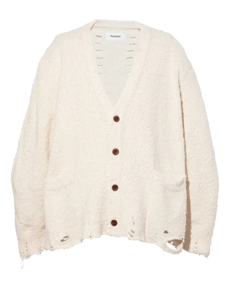 Doublet Cardigan im Distressed-Look - Nude Nude