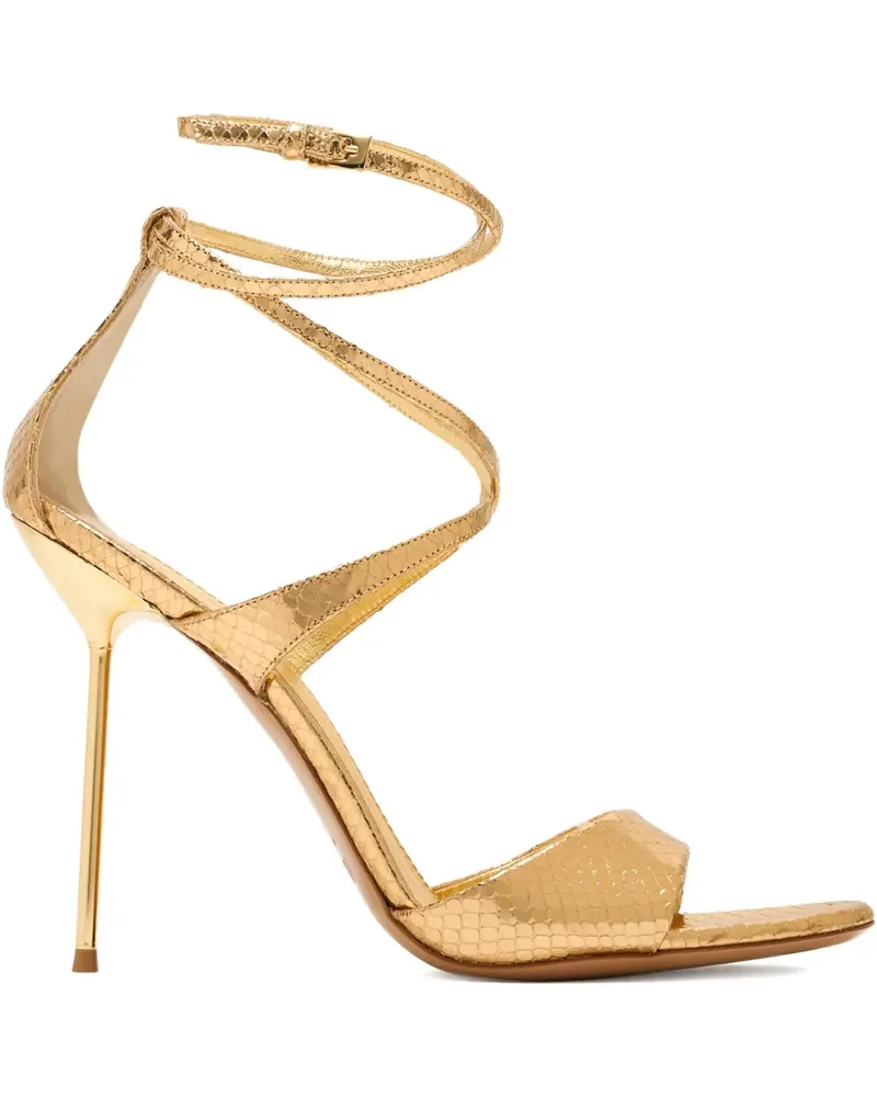 Paris Texas strappy stiletto sandals - Gold Gold