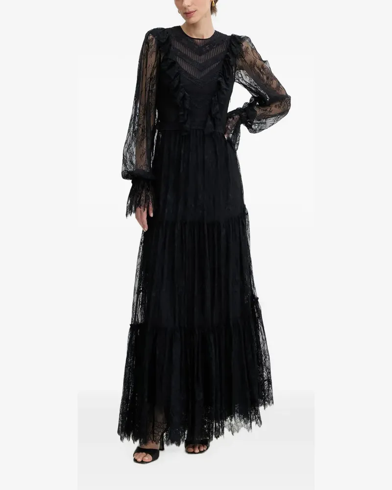 Luisa Spagnoli Perfetta Maxikleid - Schwarz Schwarz