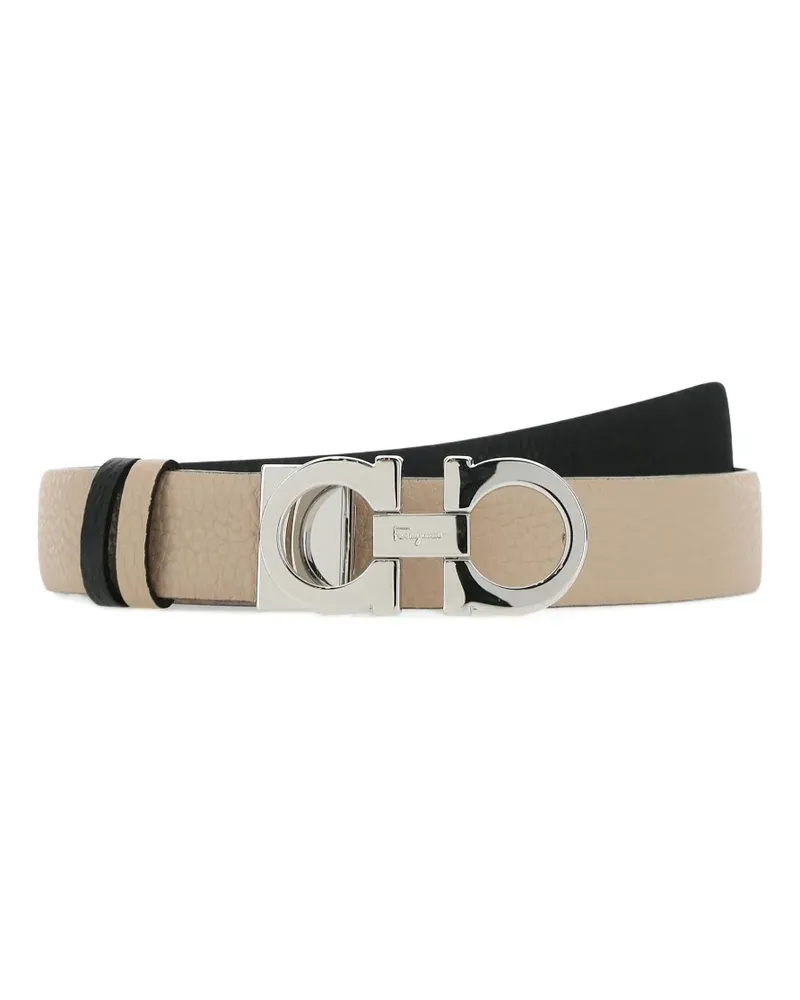 Ferragamo Gancini-buckle belt - Nude Nude