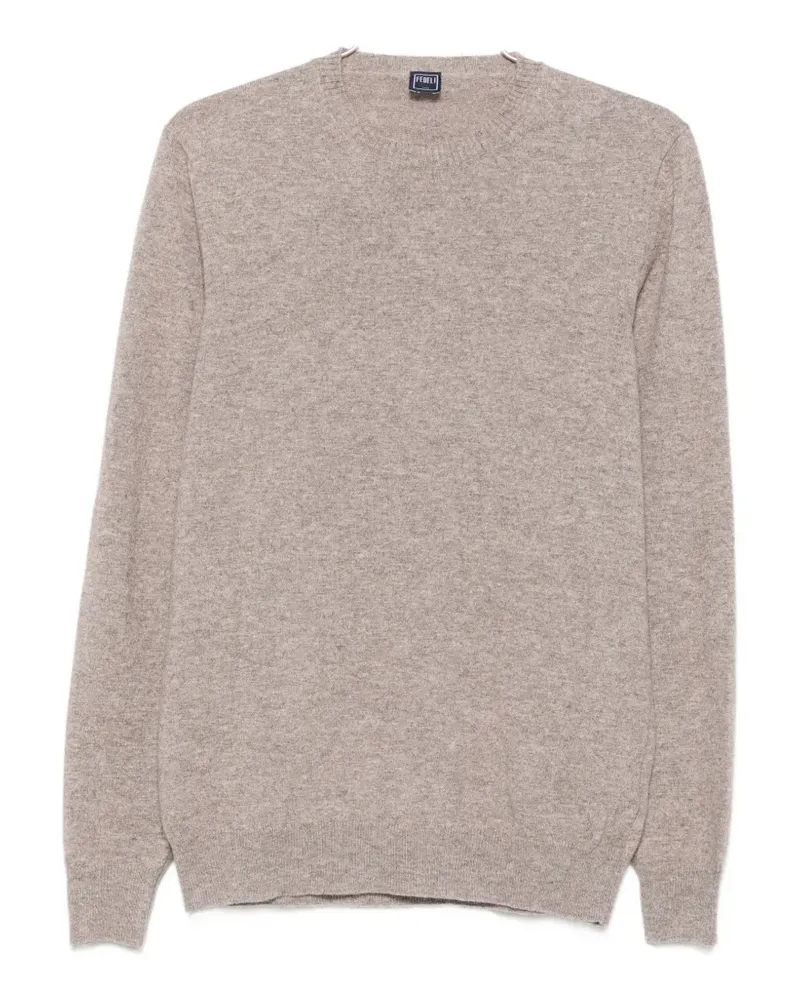 Fedeli Pullover mit rundem Ausschnitt - Nude Nude