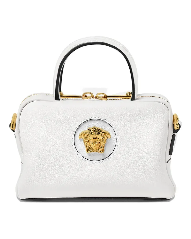 Versace Mini La Medusa Tote Bag aus Leder - Weiß Weiß