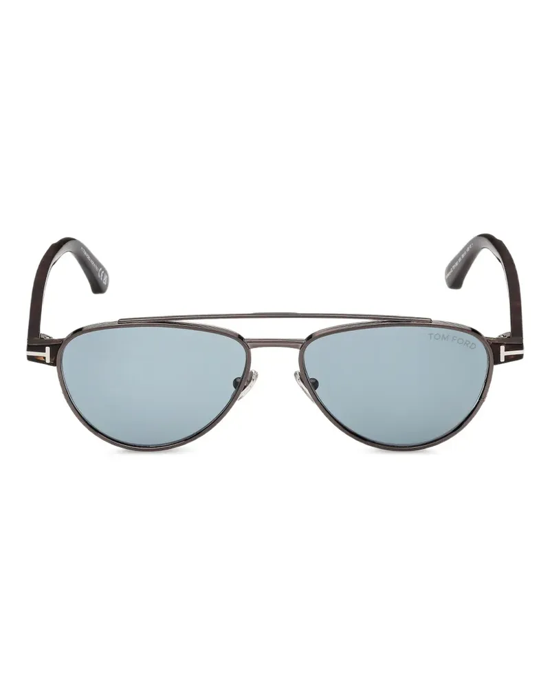 Tom Ford double-bridge pilot-frame sunglasses - Braun Braun