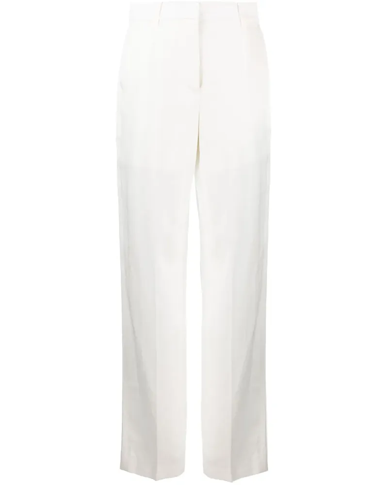 KRIZIA Gerade High-Waist-Hose - Weiß Weiß