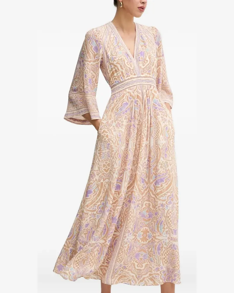 Hale Bob Abby Maxikleid mit V-Ausschnitt - Nude Nude