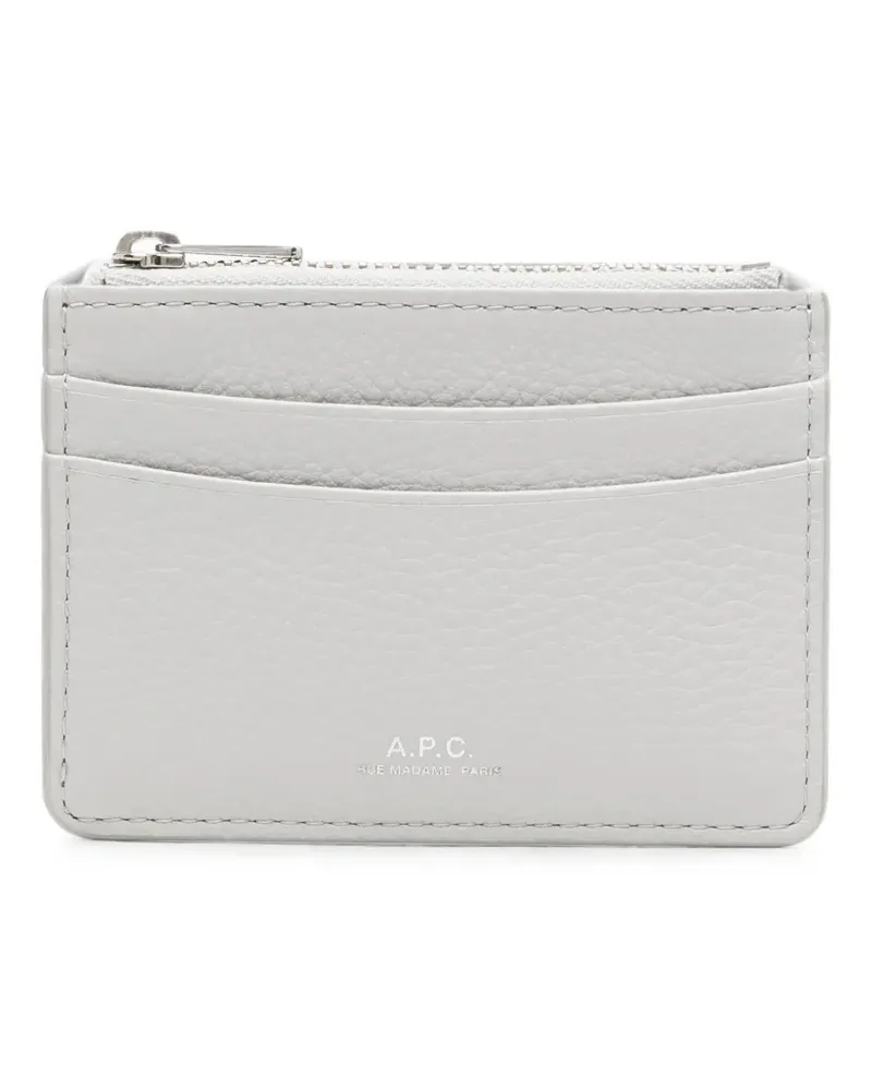 A.P.C. Paris Paris Kartenetui mit Reißverschluss - Grau Grau