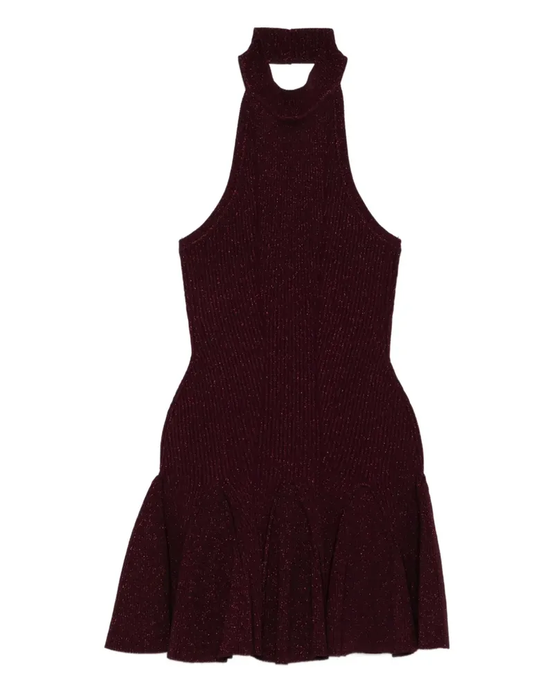Retrofête Ausgestelltes Quinn Neckholder-Minikleid - Rot Rot