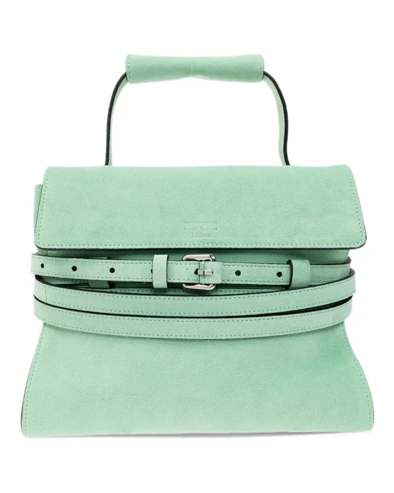 Moschino suede top-handle tote bag - Grün Grün