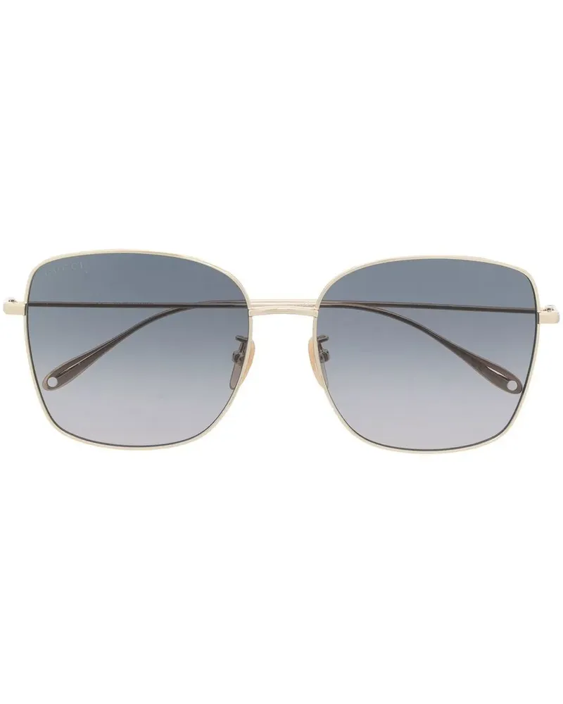 Gucci Eckige Sonnenbrille - Gold Gold