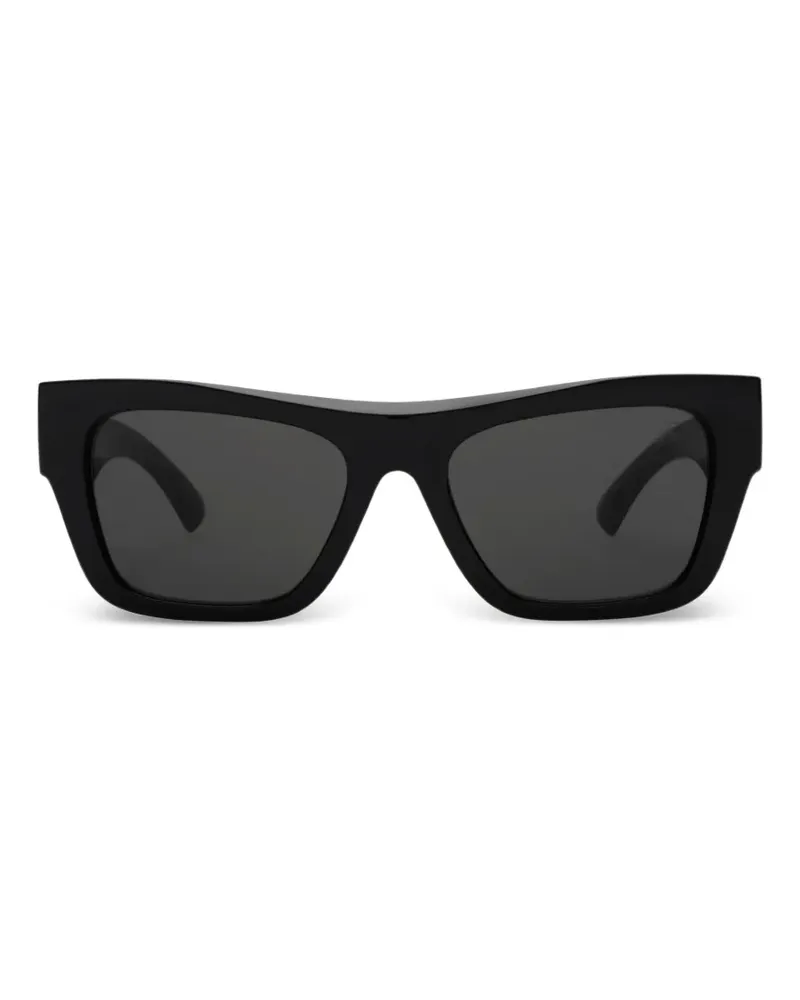 Burberry Eckige Heritage Sonnenbrille - Schwarz Schwarz